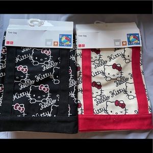Brand NWT Uniqlo Hello Kitty Canvas Tote Bag